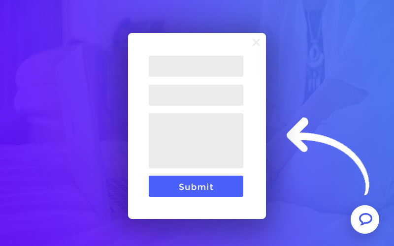 How to add a floating bubble icon that opens contact form popup