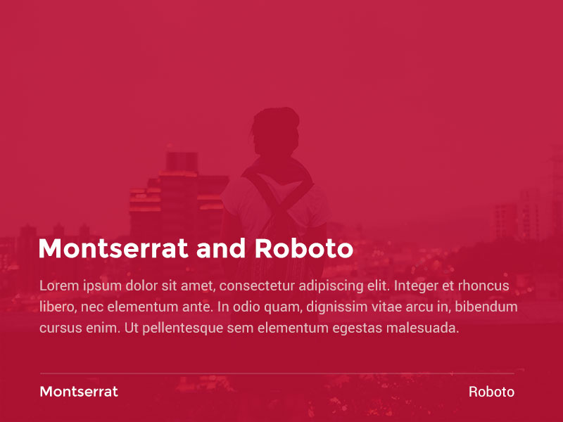 Monserrat and Roboto