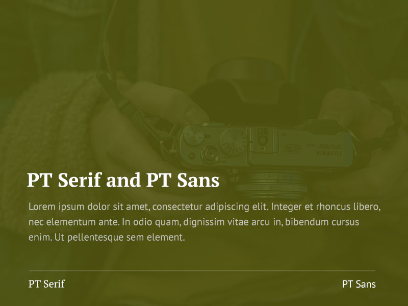 PT Serif and PT Sans