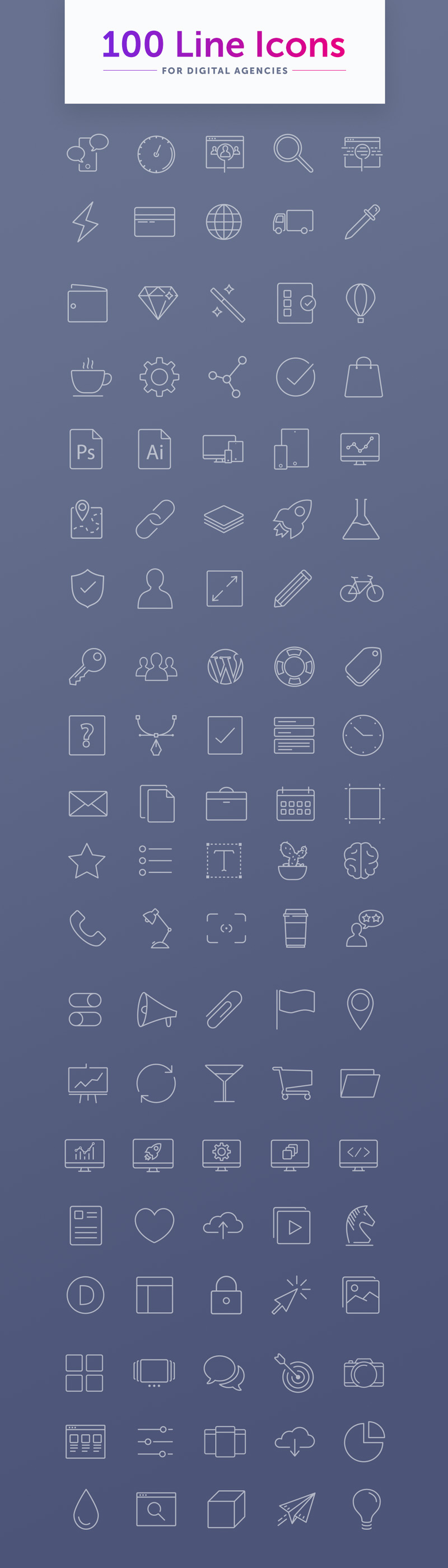 Catalog Icon - Download in Line Style