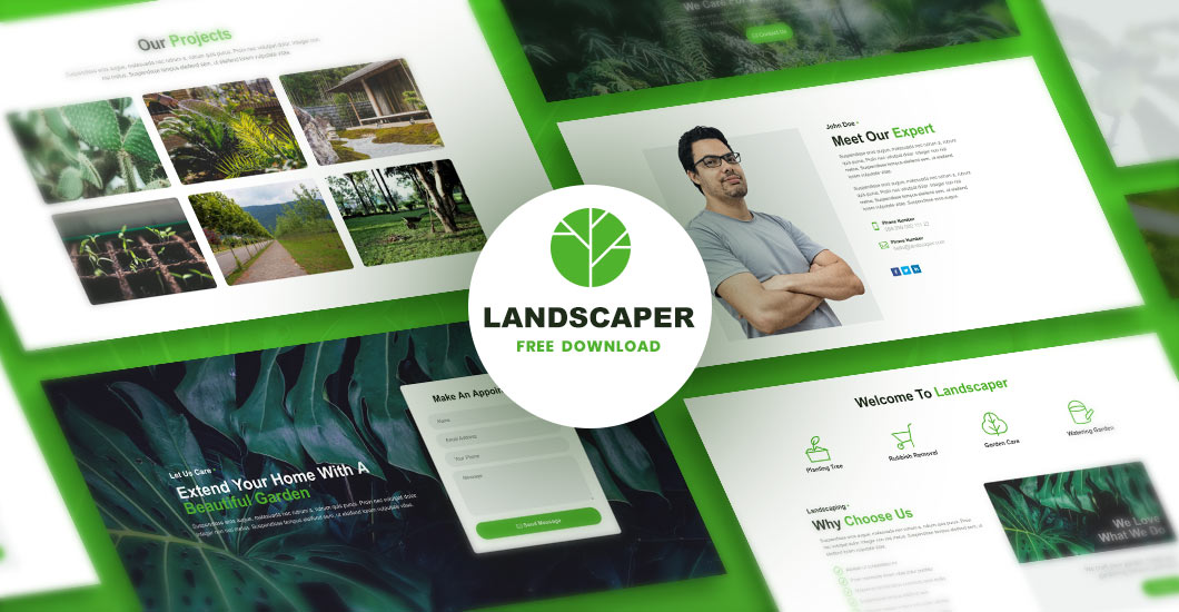 Landscaper: A Free Divi Layout