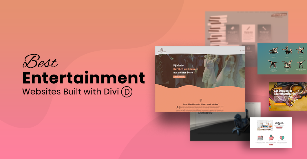 Best Entertainment Websites Built with Divi